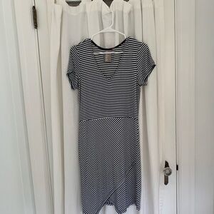 Anthropologie Dolan Striped Navy and White Dress